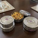 Stainless Steel Storage Dabba Set - 3 Pcs (Round Flat)