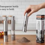 Stainless Steel Push Button Pepper Mill / Salt Grinder
