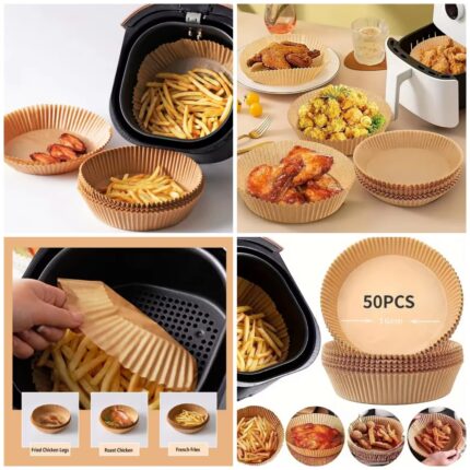 Non-Stick Air fryer Paper (50Pcs Pack)