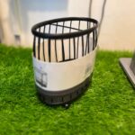 Black Cylindrical Wire Utensil Rack for Kitchen Countertop