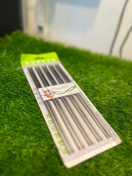 Stainless Steel Chopsticks Set in Green Packaging