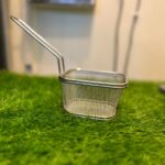 ShengYa Mini Square Fryer Basket with Stainless Steel Container