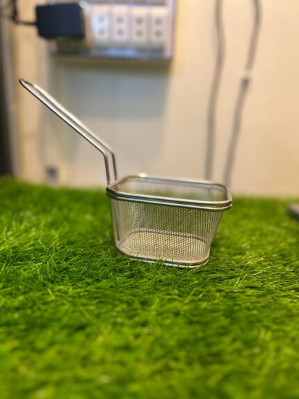 ShengYa Mini Square Fryer Basket with Stainless Steel Container