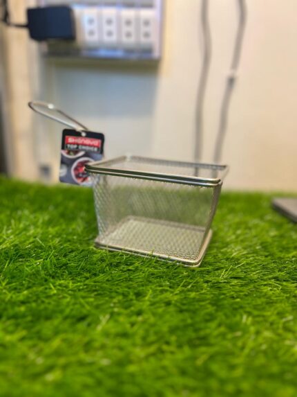 ShengYa Small Square Mesh Deep Fryer Basket with Handle