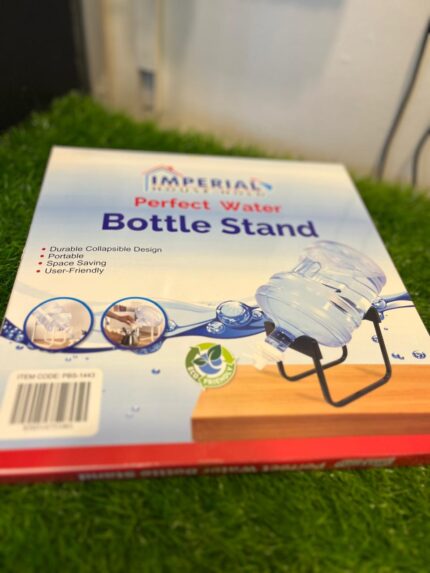 Collapsible Water Bottle Stand with Durable Metal Frame