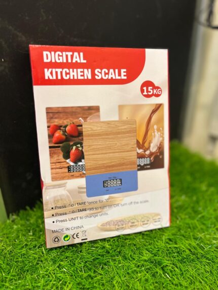 Digital Kitchen Scale 15KG with Strawberry Graphic Design