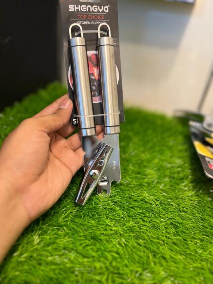 ShengYa Stainless Steel Can Opener with Metal Handle