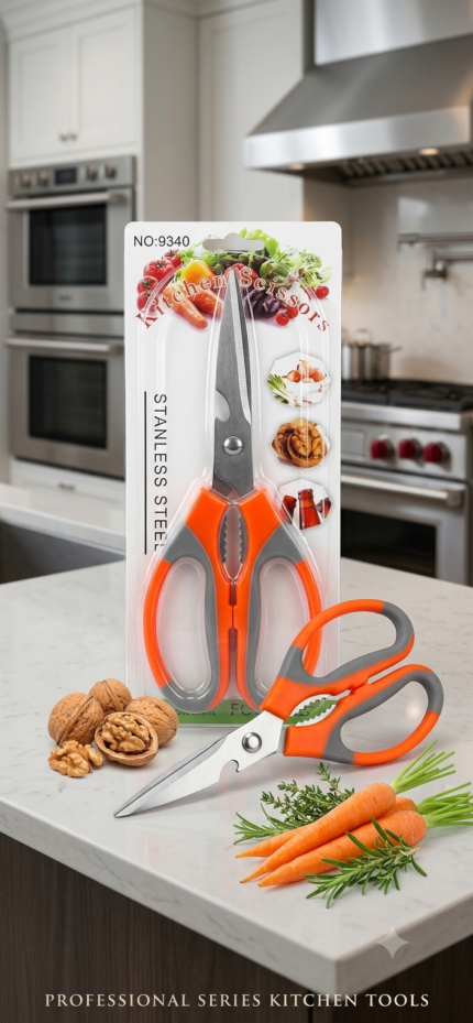 Professional Stainless Steel Kitchen Scissors – Multi-Purpose Kitchen Shears