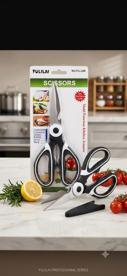 FULILAI Multi-Function Kitchen Scissors – Professional Kitchen Shears