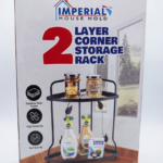 2 Layer Corner Storage Rack for Kitchen Countertop