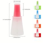 Silicone Cooking Oil Brush & Basting Bottle – Kitchen Oil Dispenser Brush