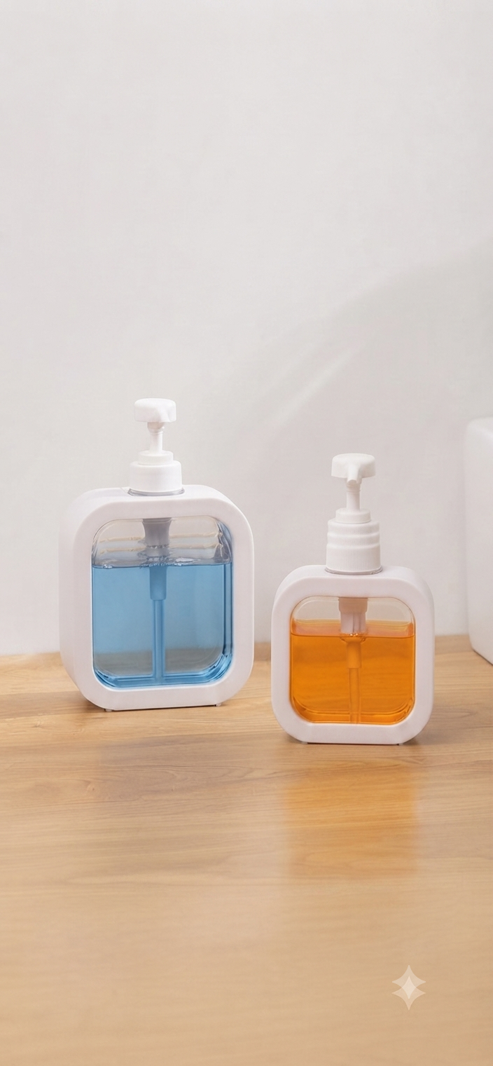 img_0925 Modern Refillable Soap Dispenser Pump Bottle – Stylish Liquid Soap & Hand Wash Dispenser for Kitchen & Bathroom - Image 1